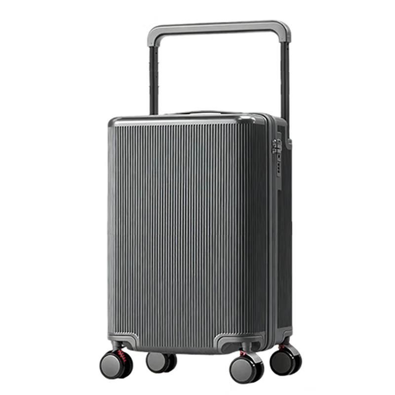 Жесткий чемодан Jingsu с широкой ручкой 20 inch Carry-on космический серый/обычный