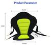 Kayak Seat Paddle Board Seat with Back Support Waterproof Padded Kayak Seat and Backrest with