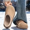 Winter new thick-soled big-headed big potato snow boots bag head half-towed outer wear warm thick-soled slippers
