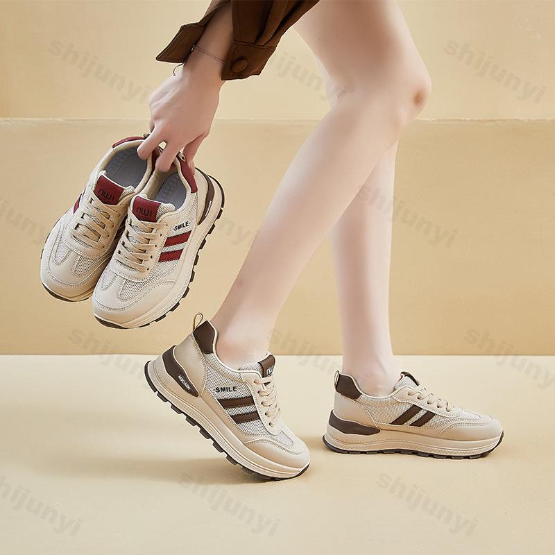 Women Casual Sneakers 2026 Autumn Comfortable Non Slip Outdoor Running Shoes Fashion Thick Sole Leisure Breathable Walking Shoes