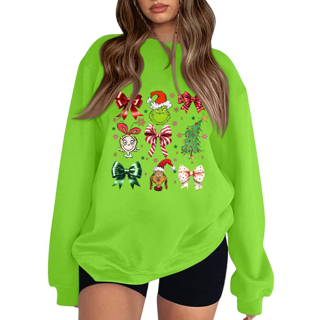 Crewneck Sweatshirt For Women Fall Graphic Sweatshirts Vacation Long Sleeve Drop Shoulder Pullover