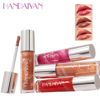 HANDAIYAN Lesk na rty Sexy Plump Glitter Crystal Lipstick Tekutá voděodolná hydratační olejová make-up na rty