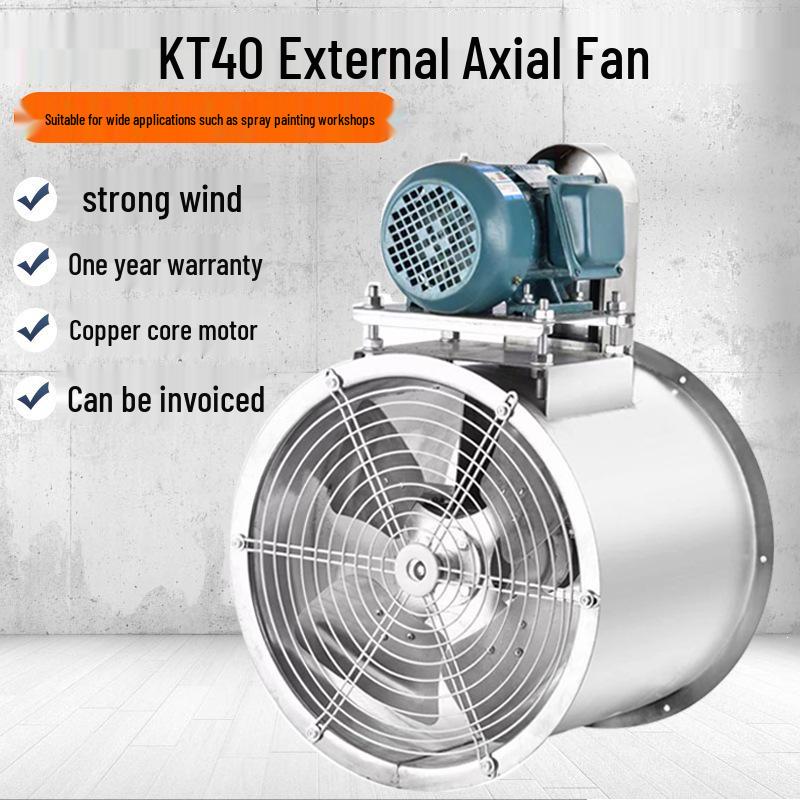 KT40 High-Temp Resistant Axial Fan: Industrial Exhaust & Dust Ventilation System