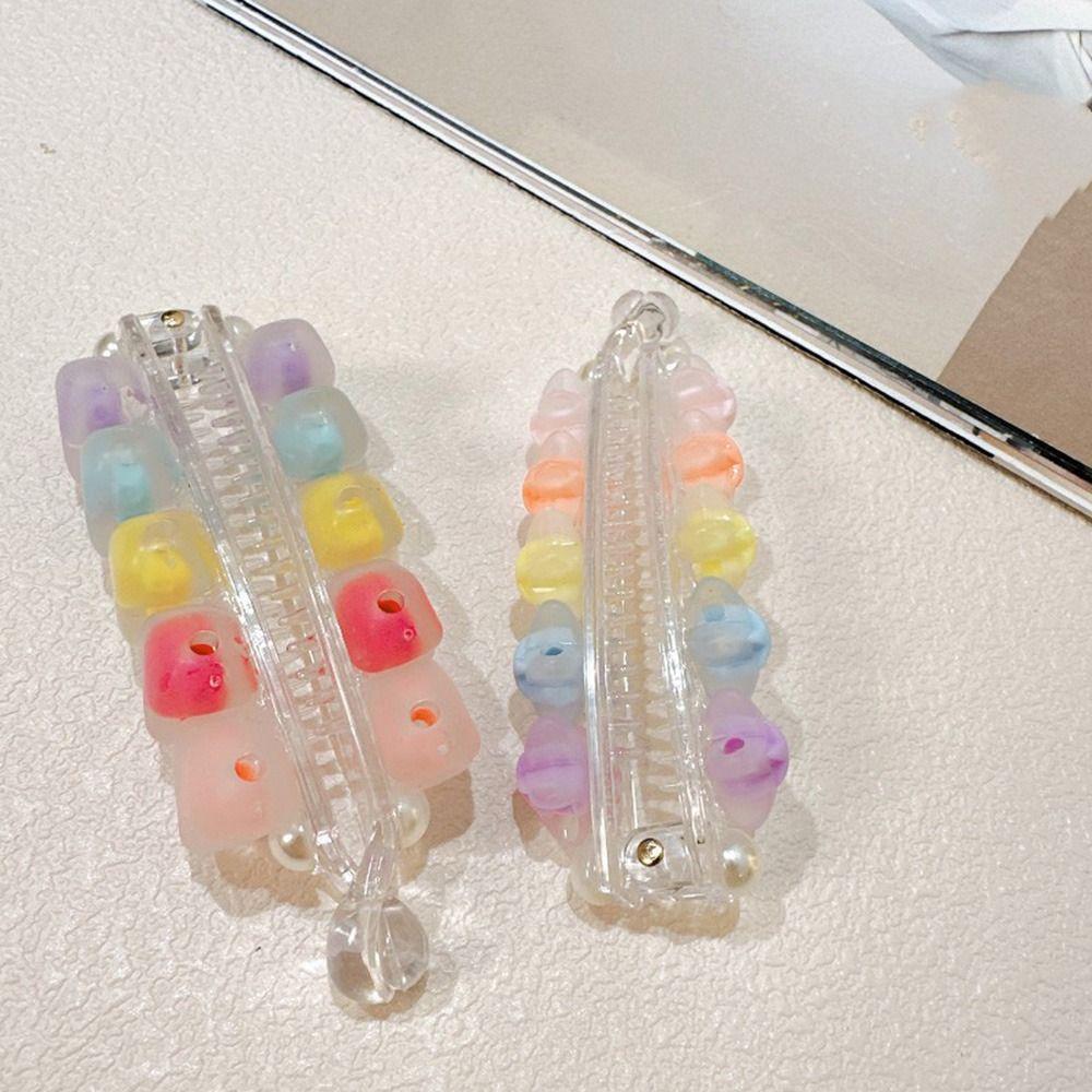 Frosted Claw Clips Acrylic Ponytail Holders Vintage Large Banana Hair Clips  Women