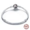 925 Sterling Silver Bracelet –Barrel Snap Clasp ,Cubic Zirconia ,Bangle Bracelet ,Chain Bracelet ,Charm ,Sizes 17 –21