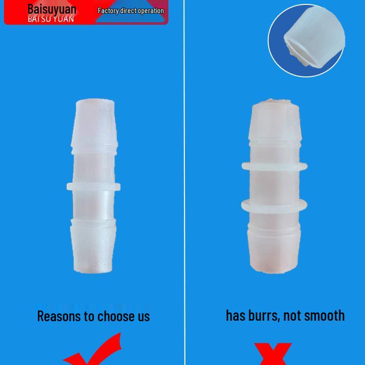Plastic Hose Fitting: Reducing Straight-Through Barb Connector for Quick Water Pipe Connection in Fish Tanks