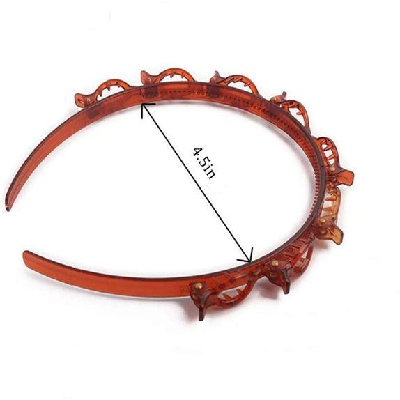 Bangs Hairstyle Hairpin Headband Professional Weave Bangs Clip Toothed Headband Braid Tool for Women Girls