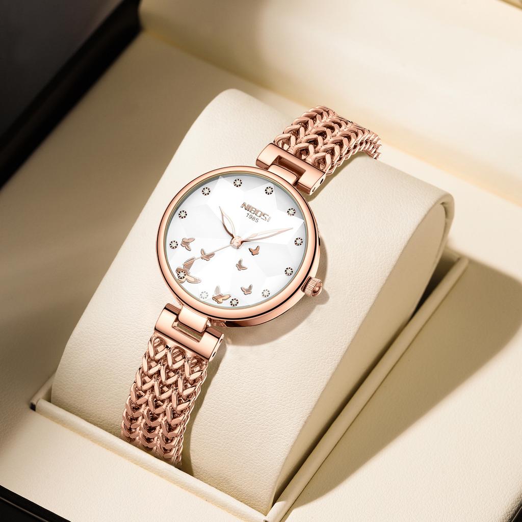 Niche High-Value Women'S Watch Fashion Steel Strap Waterproof Quartz Watch
