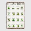 His And Herbs Metal Sign Club Home Pub Garage Design Plates Tin Sign Poster