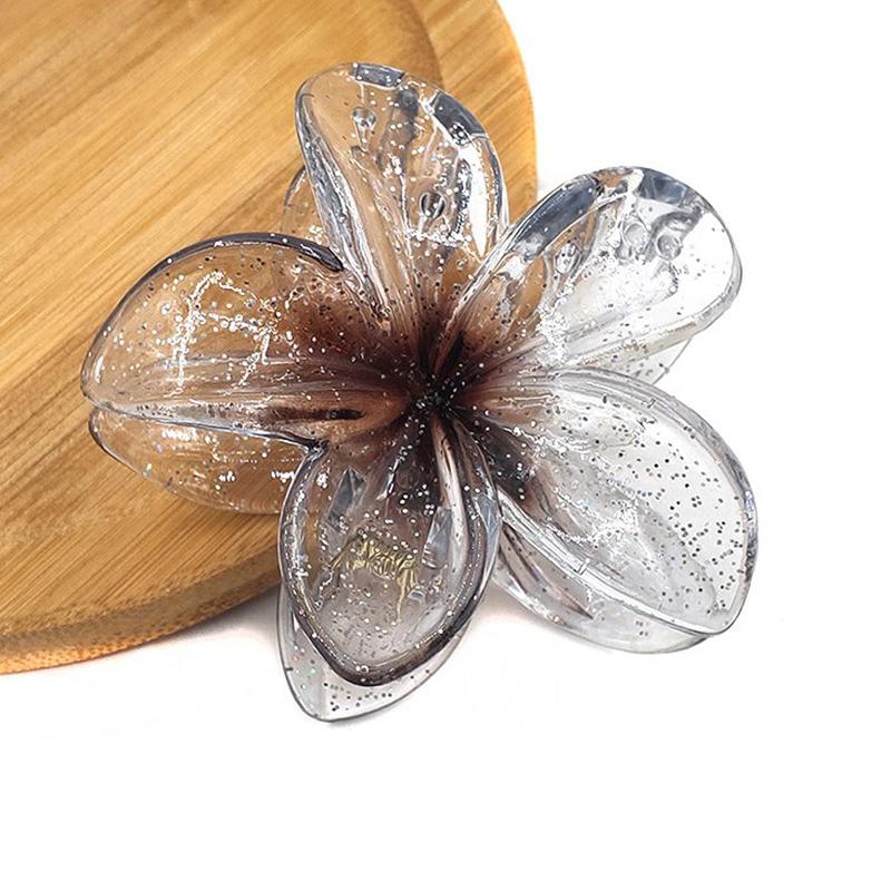 Hair Flower Clip Clips Hawaiian Plumeria Beach Flowers Claw Barrettes Accessories Barrette Kids Colorful Women Hair Claw