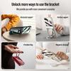 For MOTO Razr 60 60 Ultra 360° Swivel Alloy Bracket Magnetic & Bracket & Ring 3-in-1 Tempered Glass Film Anti-Drop Phone Case