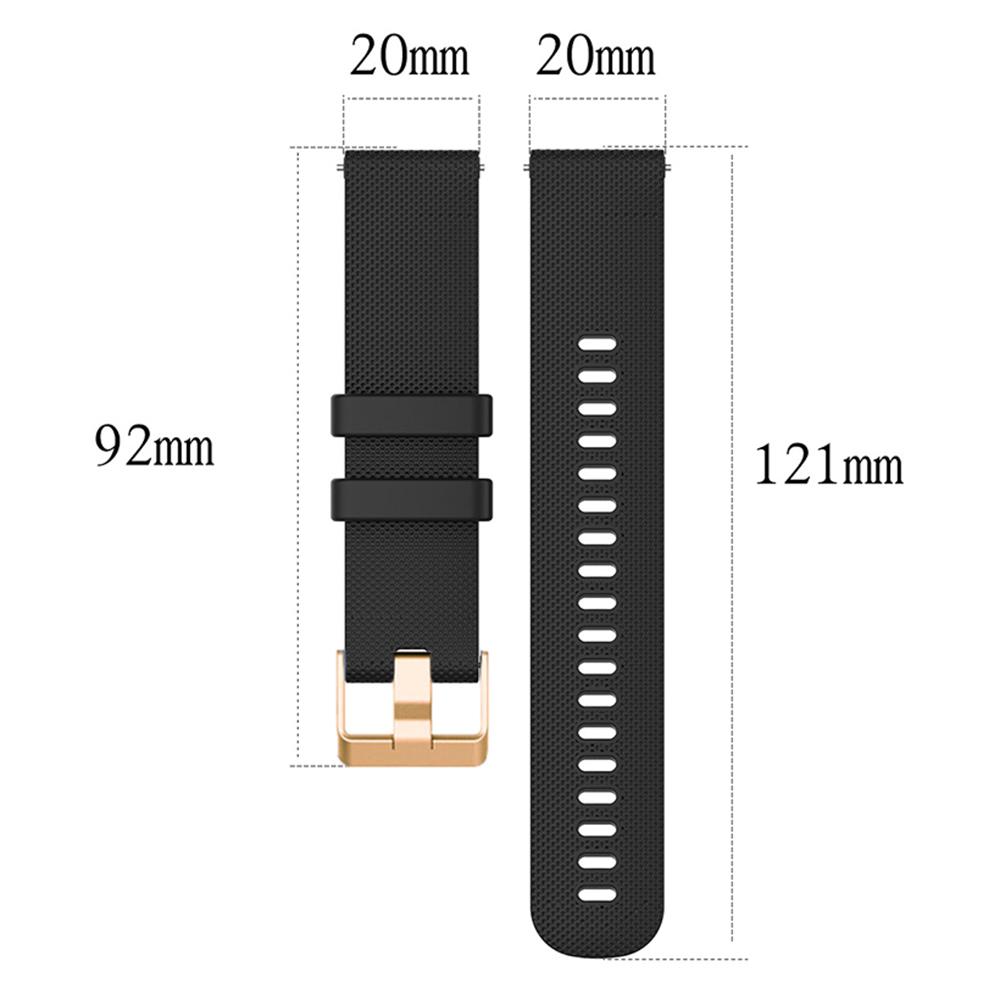 For Huami Amazfit GTR Mini/Bip 3/Bip 3 Pro Texture Watch Strap 20mm Replacement Silicone Watch Band