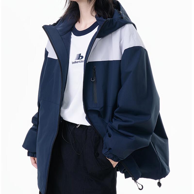 PLAYBOY Men's Hooded Waterproof Outdoor Jacket