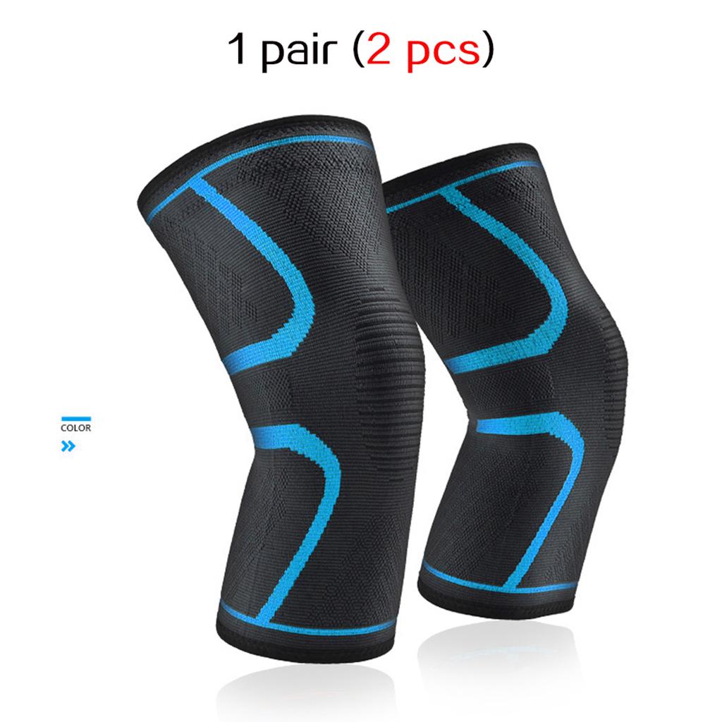 1 Pair Elastic Nylon Knee Pads Fitness Guard Gear Athletic Kneepad Patella Brace Support for Basketball Volleyball