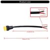 Upgraded XT60 Solar Battery Connector Cable Male Plug Connection Line 18AWG Converters Adapter Cord Wire for Remote Toy