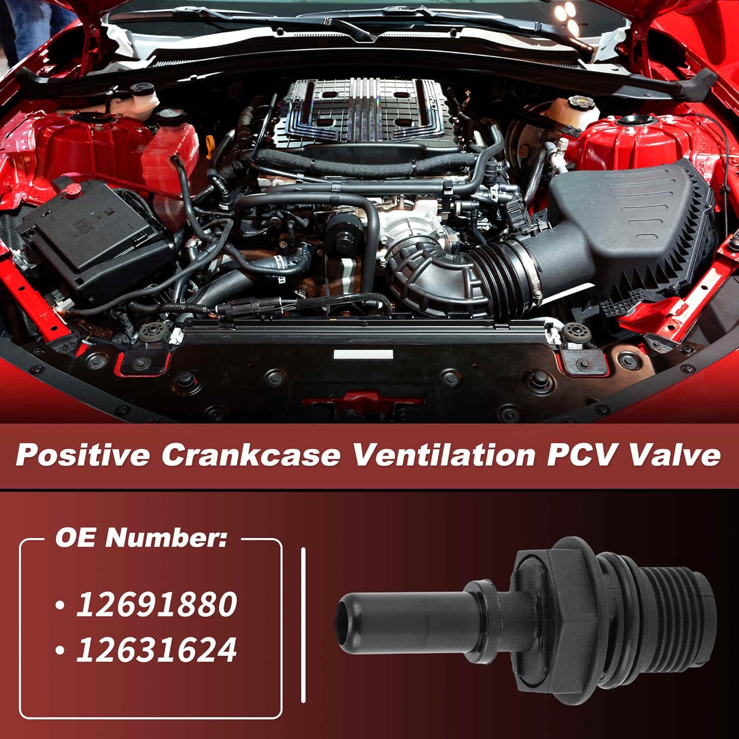 

№12691880 Клапан PCV Клапан положительной вентиляции картера для GMC Sierra 1500 для Chevrolet Silverado 1500 5.3L 6.2L 2014-2018 для Chevy Camaro 6.2L