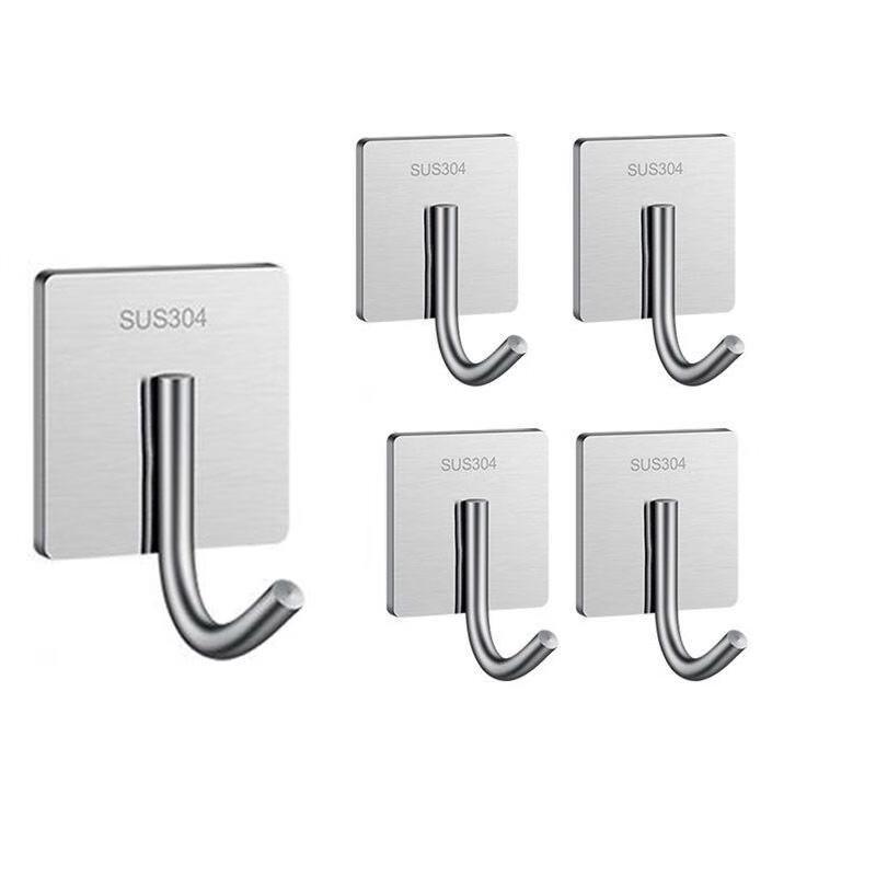 Gureide Punch-Free Stainless Steel Hooks 20 Pcs