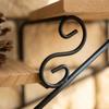 Black Hanging Flower Rack Staircase Modern Plant Holder Indoor Wall Decor  Office