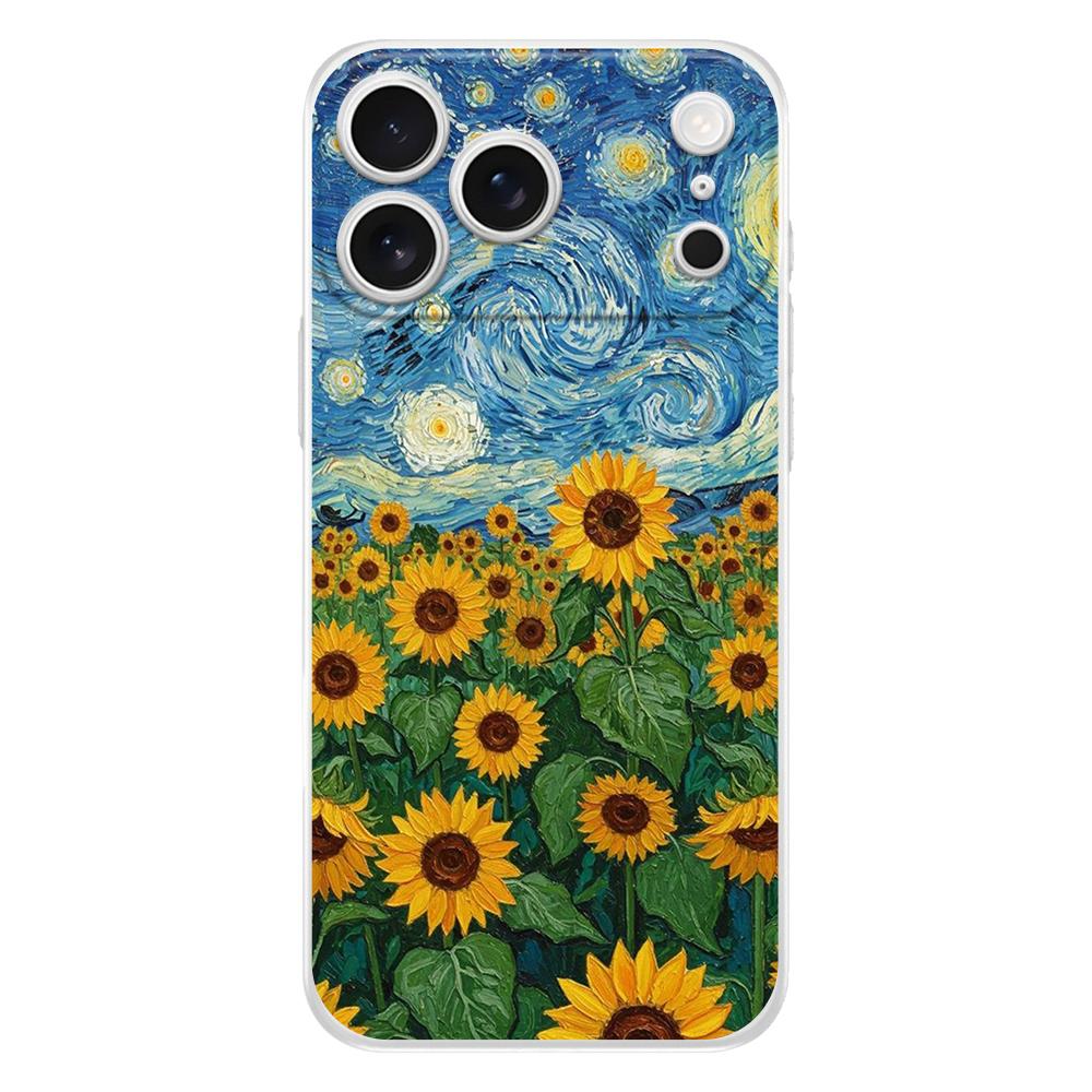 Soft Clear TPU Phone Case For iPhone 17 Air 16E 16 11 15 14 Pro MAX 12 13 7 8 Plus SE Easter Cover Summer Colorful Flower