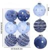 6Pcs Christmas Ball Set Christmas Tree Ornaments Velvet Xmas Balls Button Sequins Luxury Xmas Balls For  New Year Decor