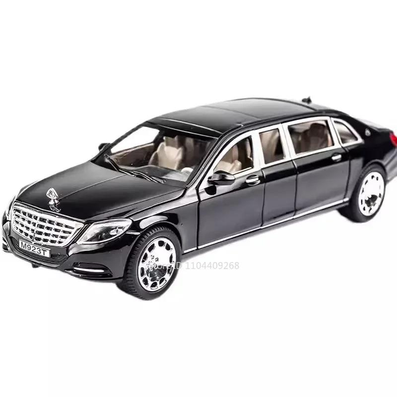 1:24 Scale S600 Sports Car Model Toy Diecast Metal Miniature Vehicles Doors Opened Sound Light Models Hobby Ornaments Gifts
