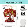 Valentine'S Day Flat Sign Table Decor 2d Acrylic Rose Tree With Heart Valentines Decorations For Home Decor Hot Ornaments
