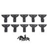 10Set with Screws Wall Hooks Black Towel Hook Hanging Wall Hangers  Laundry Room