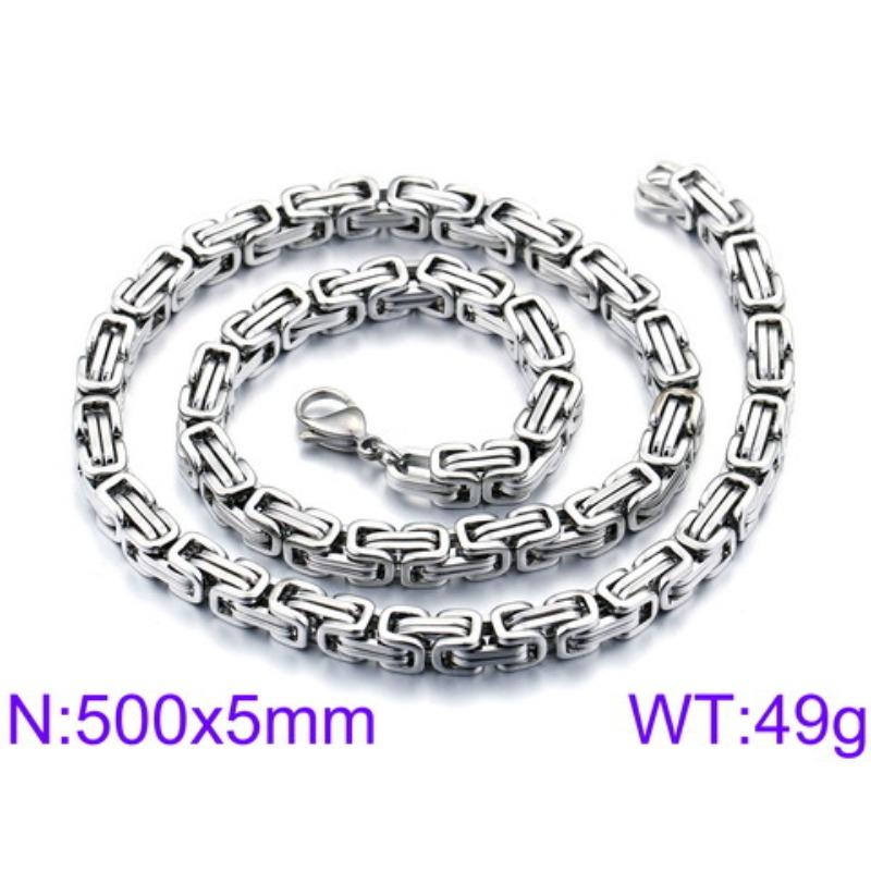 

Властный Император Цепь Титановая Сталь Цепь Ювелирное Ожерелье Мужская Ручная Работа Цепь Несколько Размеров Узел Цепь Изделие Ювелирное 22cm