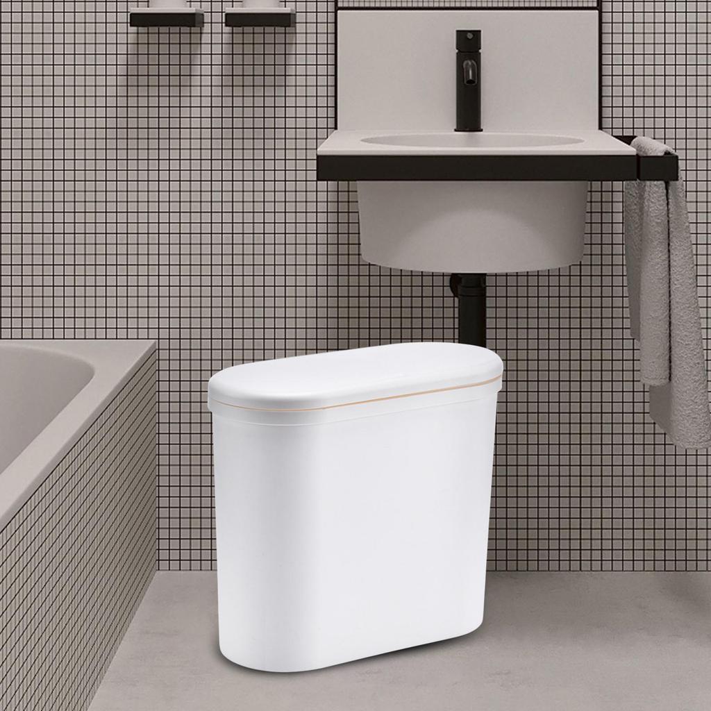 Trash Garbage Can Modern Paper Basket Organizer Kitchen Wastebasket for Laundry Room Home Office Garage Toilet