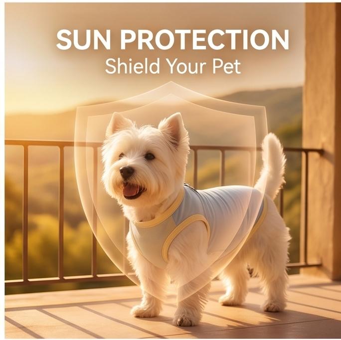 2026 New Reflective Pet Cooling Vest, Lightweight Breathable Clothes for Small Dogs, 6 Sizes, Summer Outdoor Wear