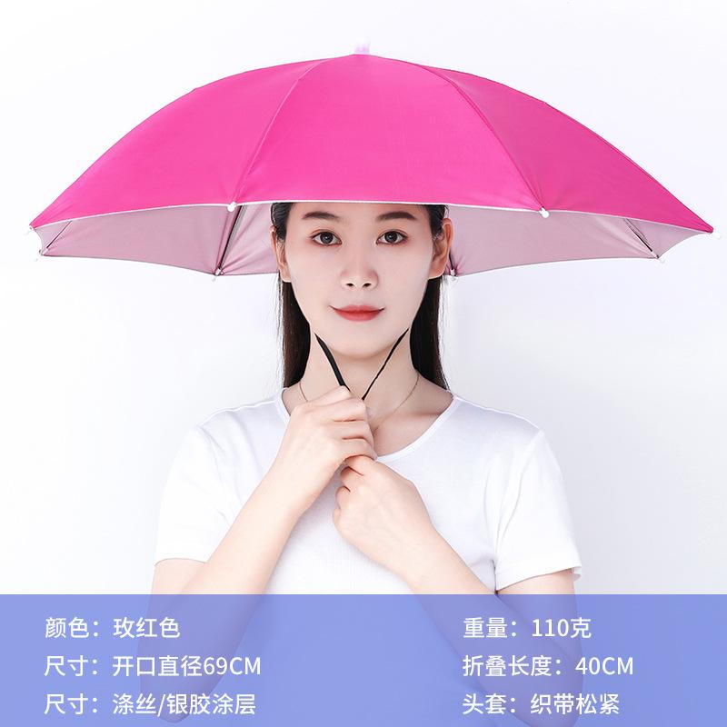 Foldable Outdoor Umbrella Hat Women Men Fishing Headwear Sun Cap Camping Fishing Headwear Cap Beach Head Hats