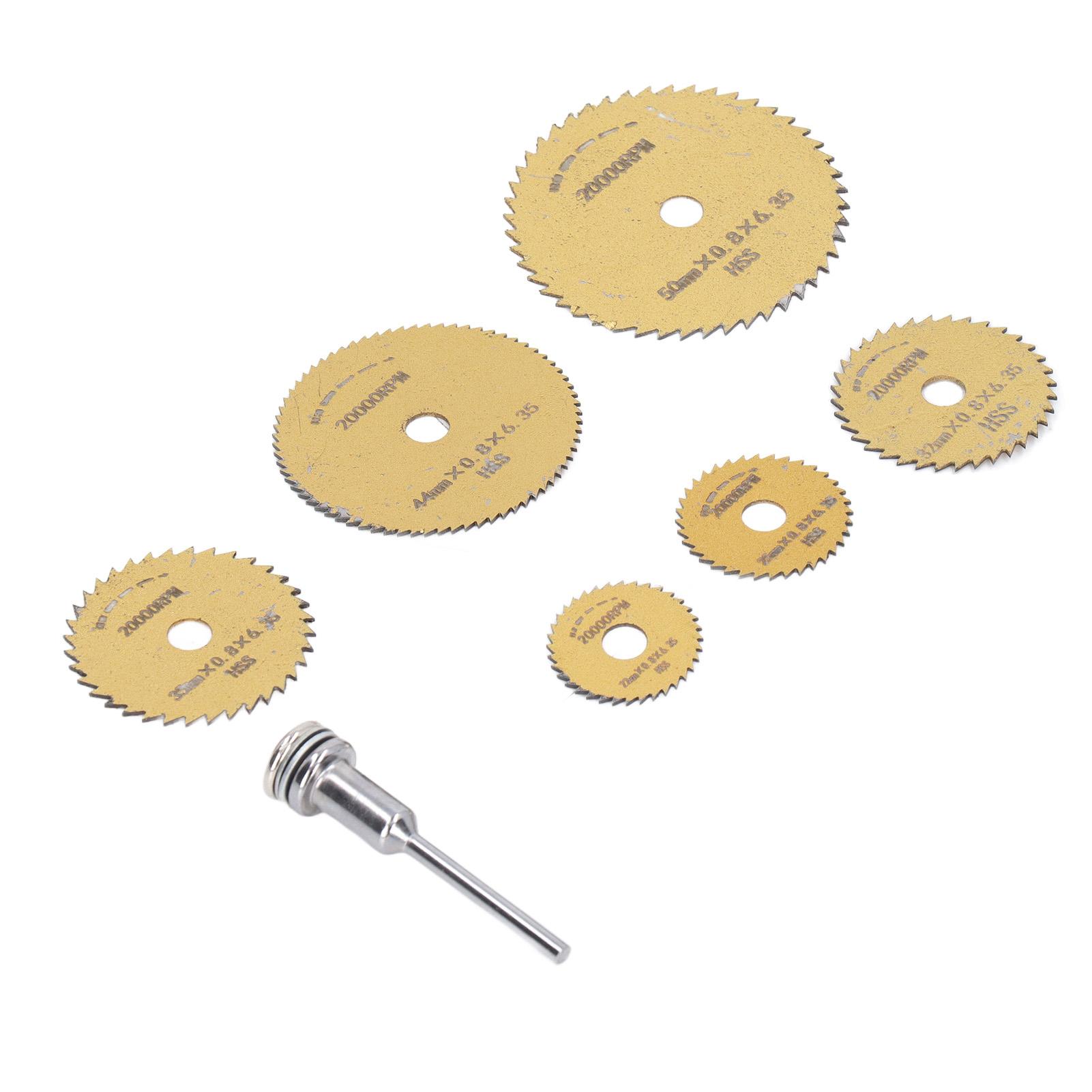 

Набор из 7 штук Пильный диск из быстрорежущей стали Ультратонкий Быстрая резка Мини Портативный Деревообрабатывающий Пильный диск