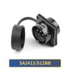 WEIPU SA24 SA2410/P SA2413 IP67 Waterproof Male Plug Female Socket Panel Connector M24 2 3 4 9 10 12 12B 19 Pin Soldering M24