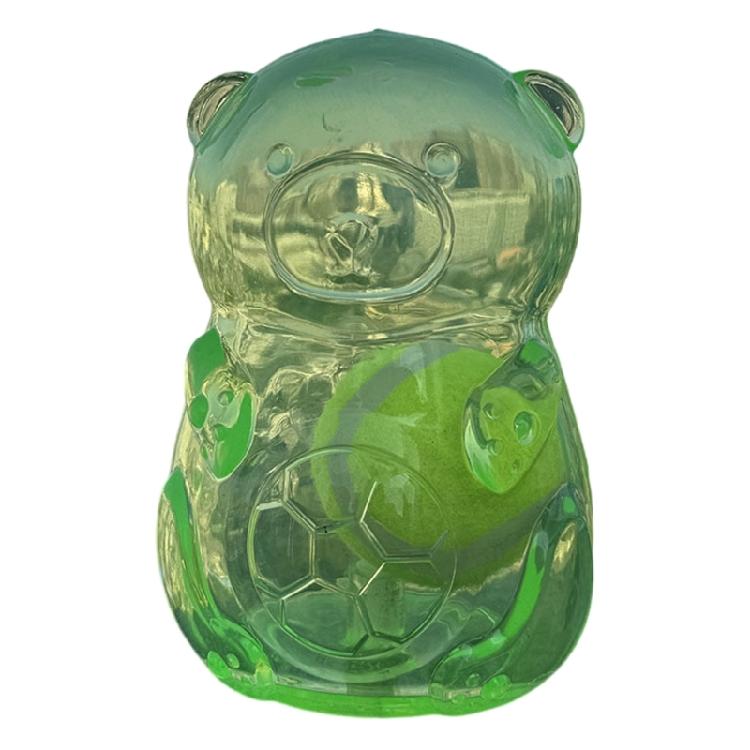 

Soft Bear Shape Dog Toy Balls For Chewing And Playing Treats Toy For Dog Engaging Indoors And Outdoors Entertainment Toy зелений