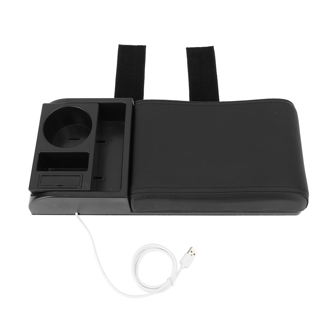 Auto Center Console Armrest Pillow with USB Interface Multifunctional   Width Armrest Storage Box   for Vehicles