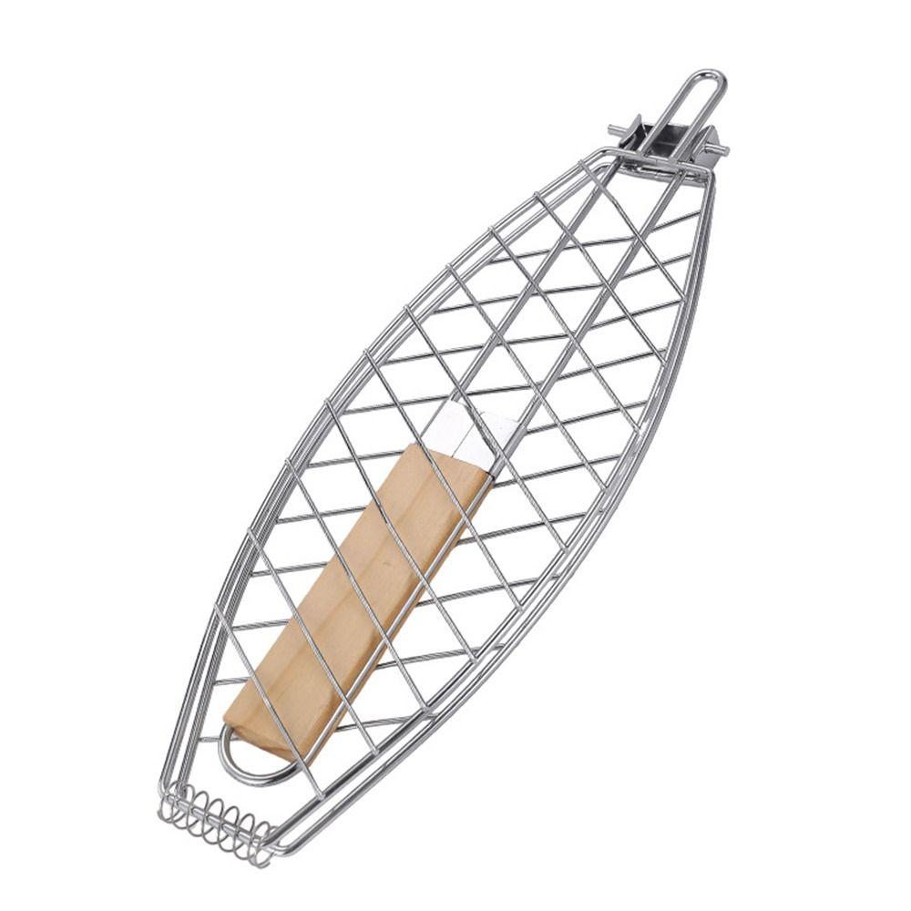 Flexible Roasting Grilling Household Fish Grill Basket Detachable BBQ Grill Rack Grilling Tool