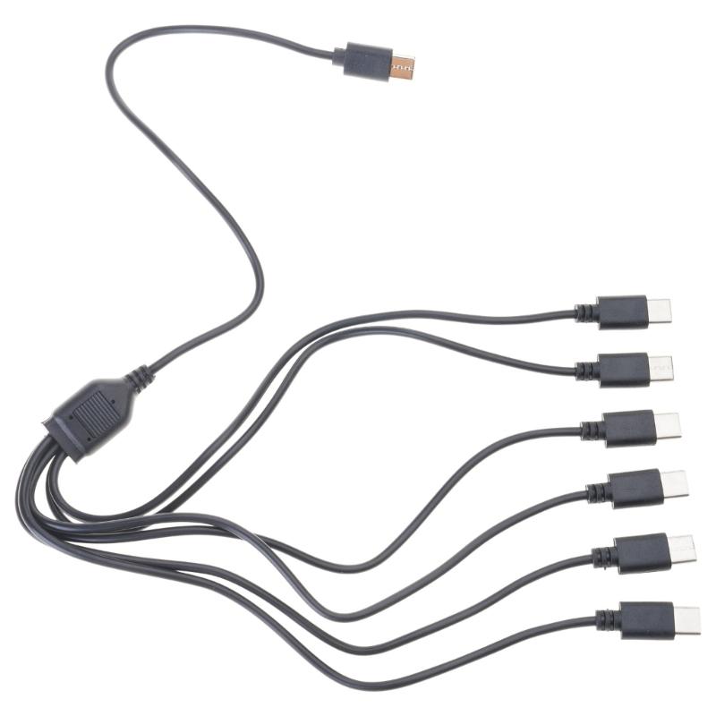

Type-C to Type-C Charging Splitter Adapter Cable 1 To 6 USB C Charging Cable Universal USB C Cable Only for Charging