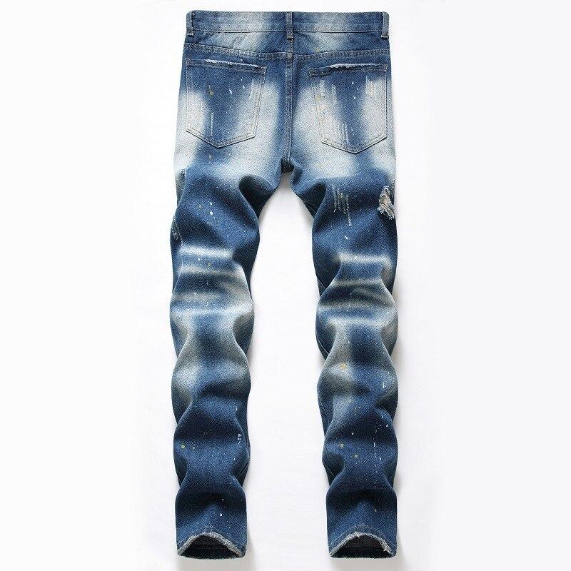 Buy Long Ragged Jeans Worn Vintage Men 