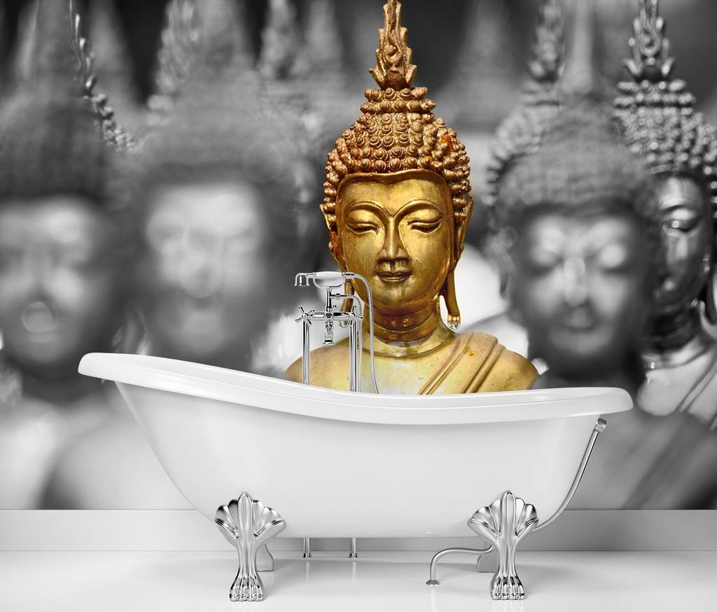Wallpaper Gold Buddha Zen