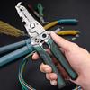 Clești de tăiat cabluri de tăiat 18 în 1, pliabil, multifuncțional, pentru deziparea sârmei, instrumente de tăiere pentru forfecare