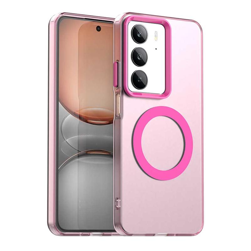 Magnetic Adsorption Wireless Charge Clear Case For Realme C75 Transparent Back Case For Realme C75 Case For Realme C75 6.72 inch