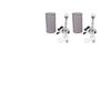 Bedroom Table Lamp Touch Dimmable Bedside Lamp with Fabric Lampshade USB A C Charging Port for Hotel Home