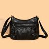 Middle-aged Women's Bag Soft Leather Shoulder Bag Large Capacity Multi-layer Crossbody Bag