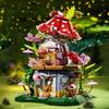 Flowers Carrot House Mushroom House Mini Building Blocks Carrot Forest House Bricks Set With Lights Children's Toys Gifts