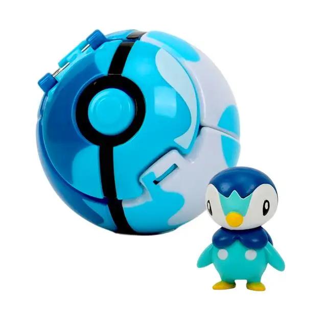 Figure Pokeball Anime Figurines Cartoons Pikachu Charizard Squirtle Pocket Monster Pet Anime Action Model Toy Kids Gift