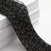 100x200CM Living Room String Curtain Shiny Tassel Silver Line Cortinas Solid Color Window Home Door Divider Curtain