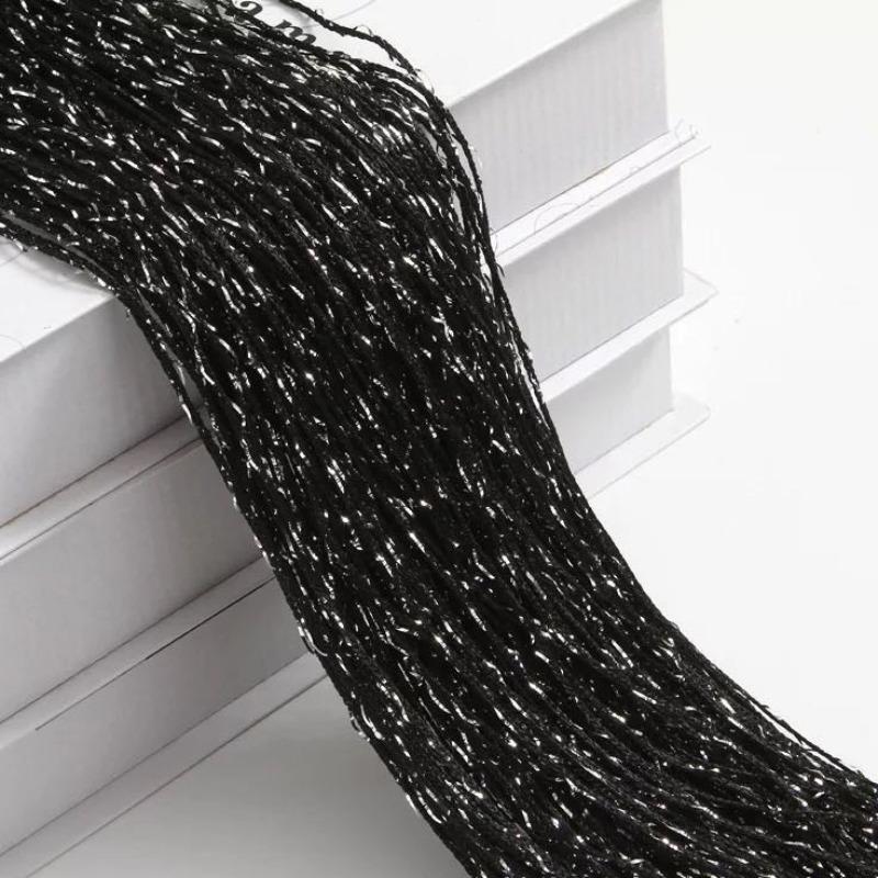 100x200CM Living Room String Curtain Shiny Tassel Silver Line Cortinas Solid Color Window Home Door Divider Curtain