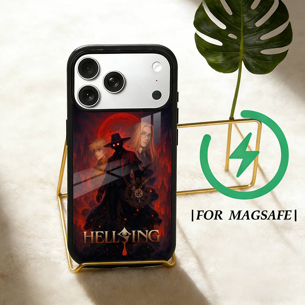 Anime H-hellsing S Phone Case For iPhone 17,16,15,14,13,12,Plus,Pro,Max for Magsafe Magnetic Wireless Charging
