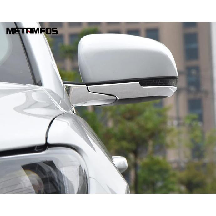 For Jeep Compass 2017-2024 2025 Chrome Side View Rearview Mirror Strip Molding Trim Sticker Exterior Accessories Car Styling
