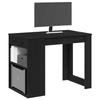 VidaXL Desk with Drawer and Shelf Black Oak Engineered Wood 858687